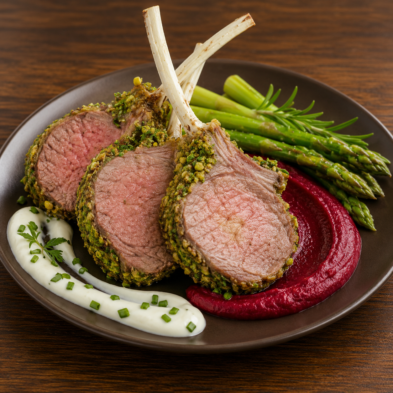 Côtelettes d'Agneau en Croûte de Pistache